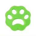 Green silicone pet hair remover paw shaped laundry cleaner for clothes cleaning tool - Cat Paw Design / 28g Pack / Green