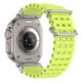 Replacement neon green silicone watch band compatible with Apple Watch Ultra 49mm. - Universal 42/44/45/46/49mm / Neon Yellow