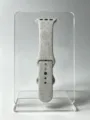 Cinturino in silicone con fiori inciso al laser compatibile con Apple Watch, morbido. - 40/41 mm / Tarassaco luce stellare
