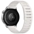 White magnetic silicone watch strap compatible with Huawei smartwatch, breathable design. - 20mm / Star