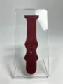 Cinturino Apple Watch in silicone bordeaux con motivo di rose inciso al laser, compatibile. - 40/41 mm / Rosa Borgogna