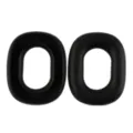 Black replacement ear cushions detail view for over-ear headphones compatibility accessories. - Inner Ear Cover / Black
