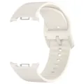 Silicone smartwatch replacement strap with metal buckle, breathable sports band design for watch. - 20mm / Starlight / Anti-Stitched Style