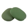 Silicone protective case cover for headphones, soft anti-scratch sleeve accessory, olive green - Outer Ear Cover / Green