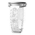 Silicone Watch Strap 20mm Embossed Rose Flower Hollow Replacement Band for Smartwatch White - 20mm / White