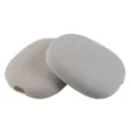 Silicone protective case for wireless device, soft pebble design, anti-scratch anti-drop holder. - Outer Ear Cover / Gray