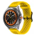 Langlebiges Silikon-Uhrenarmband für Xiaomi Watch S4 Sport 22mm Ersatz atmungsaktives Armband - 22mm / Zitronengelb