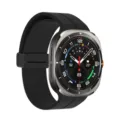 Silicone watch strap compatible with Samsung Galaxy Watch Ultra 7, comfortable magnetic band. - Black