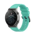 Silicone smartwatch strap replacement mint green watch band for compatible sport models - 20mm / Teal