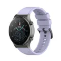 Replacement silicone watch band for Huawei Watch GT3 Pro in light purple, durable accessory. - 20mm / Violet