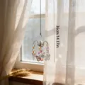 Crystal butterfly suncatcher window hanging prism rainbow maker wind chime decor ornament - Butterfly Charms with Claw Settings