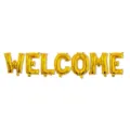 palloncini con lettere welcome oro 16 pollici per decorazione festa di benvenuto - Oro WELCOME