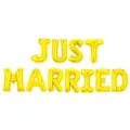 ballons lettres en feuille d or 16 pouces just married pour fete de fiancailles et mariage - Or / 16"
