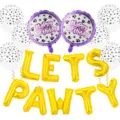 Kit de ballons d anniversaire pour chien lets pawty decoration de fete mur de fond - Kit « Let's Pawty » n° 1 / Ensemble Complet