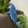 Blauer Wal Blumentopf hängende Ornament Harz Tier Statue Garten Dekoration Variante. - Blau