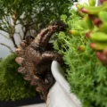 Harz Stegosaurus Blumentopf Hohl Skulptur Garten Tier Statuen Dekoration Ornament - Stegosaurus