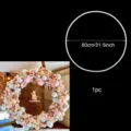 Support d'arche de ballon rond 80cm pour mariage fête anniversaire décoration de fond 1pc - Guirlande ronde de 80 cm