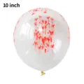 Ballon en latex transparent de 10 pouces avec impression d'eclaboussures de sang pour Halloween. - Lot de 100 ballons en latex imprimé taches de sang 10 pouces