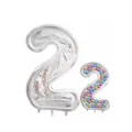 Ballon aluminium chiffre 2 cadre fête d'anniversaire accessoires décoration boîte à ballons - Chiffre 2 / 65 Pouces