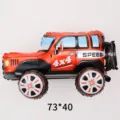 Inflatable 3D Red Off-Road Car Foil Balloon for Kids Birthday Party Theme Decoration - Red Jeep