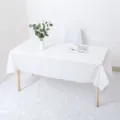 Nappe blanche jetable pour la decoration de fete, couverture de table etanche unie. - 137*183cm / Blanc