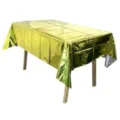 Nappe jetable en feuille d'or, couverture de table brillante métallique pour fêtes d'anniversaire. - 137cm*185cm / Or