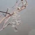 Clear Crystal Christmas Tree Hanging Ornament Icicle Pendant Holiday Party Decor Variant - Crystal Christmas Tree