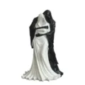 Gothic Death and the Dark Queen resin figurine black and white couple reaper home decor sku - Reaper's Embrace
