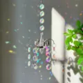 Crystal suncatcher hanging pendant prism rainbow maker window chandelier decor! - Octagonal Beads with Claw Settings
