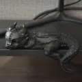 Cool Black Resin Sleeping Dragon Figurine For Bookshelf Edge And Desktop Ornament - Sleeping Dragon / Black