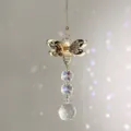 Kristall Sonnenfaenger Haengend Dekoration mit goldenem Biene Design und facettiertem Kristall. - Goldene Biene
