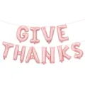 ballons aluminium lettres roses 16 pouces give thanks pour decoration fete thanksgiving. - Ensemble GIVE THANKS / 16" / Or rose