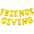 Ballons lettres en feuille d or set friends giving pour decoration fete thanksgiving principal - Ensemble FRIENDS GIVING / 16" / Or