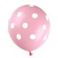 Ballon en latex rose de 12 pouces a pois blancs, ballon de decoration epais pour fete. - Ballons en latex roses à pois (12 pouces)