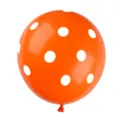 Ballon en latex orange à pois blancs de 12 pouces pour décoration de fête d'anniversaire. - Ballons en latex à pois orange 12 pouces