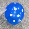 Ballon en latex à pois bleus épaissis de 12 pouces pour fête d'anniversaire et décoration - Ballons en latex à pois bleu foncé 12 pouces