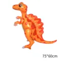 Orange dinosaur foil balloon for kids party decoration, 4D cartoon animal toy balloon. - 3D Hadrosaur Dinosaur Toy - 2