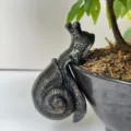 Resin snail hanging pot ornament garden decor cute animal sculpture for plant pots - Snail