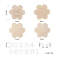 Carte milestone per neonati in legno set lavagna crescita mensile oggetti - Fiore