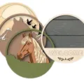 Wooden welcome board multi-layer carved horse animal farm craft wall hanging home decor detail - 25cm / Horse