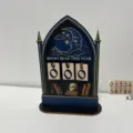 Wooden reading tracker stand tabletop decoration gothic book shelf counter display props - Blue Gold