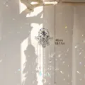 Hamsa Hand böser Blick Sonnenfänger Kristall Anhänger Fenster Hängend Garten Dekoration - Stil 20-Ball
