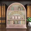 Ornamento per libreria di lettura in legno, contagiorni rosa da scrivania e regalo di decorazione. - Doppio strato 18*13 / Modello 4