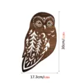 Wooden owl wall art decor boho forest moon carved plaque for home living room wall decor - Owl Style (MZ778)