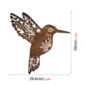 Wooden Hummingbird Wall Art Bohemian Home Decor Wooden Hanging Sign For Living Room Decor - Hummingbird Style (MZ780)