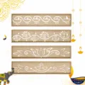 Ranken Malvorlage PET hohle Zeichenform DIY handgemachte Schablone Set für Kunstwerk - Stil 1