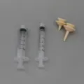 Pet feeding syringe set, 3ml and 5ml plastic injectors with silicone nipples for small pets. - 3ml + 5ml Syringes with Short & Long Pacifiers