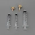 Pet feeding syringe set with silicone nipples, plastic pet medicine feeder and measuring tools. - 3+5+10ml Syringes with Short & Long Nipples