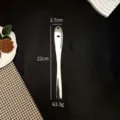 Edelstahl ButterMesser Kase StreichMesser mit Lochern fur Brot und Marmelade 22cm - 430 Buttermesser mit quadratischem Griff und Löchern / Silber