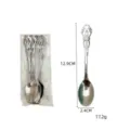 Stainless steel court style long handle coffee spoon and dessert mixing spoon tableware. - Coffee Spoon / 6-Piece Pack / Silver